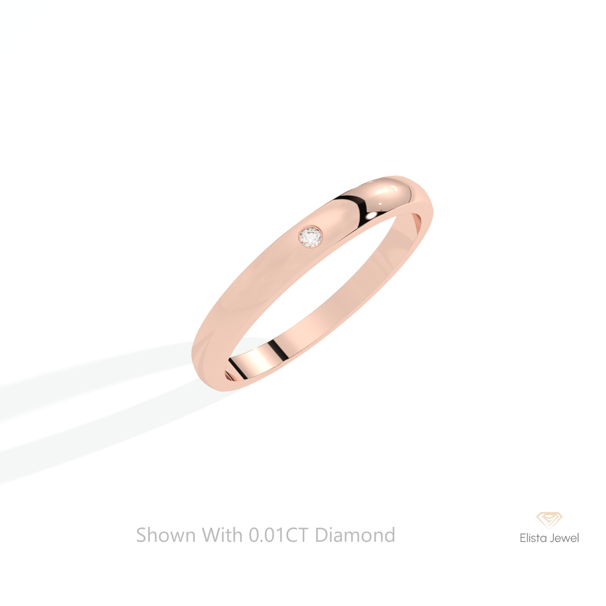 Round Cut Solitaire Engagement Lab Grown Diamond Ring in Platinum - Lifestyle View