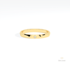 Round Cut Wedding Lab Grown Diamond Band in 14K Yellow Gold - Detail View
