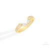Round & Marquise Cut Wedding Lab Grown Diamond Band in Platinum - Lifestyle View