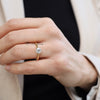 Round Cut Solitaire Bridge Set Wedding Ring