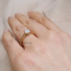 Round Cut Solitaire Bridge Set Wedding Ring