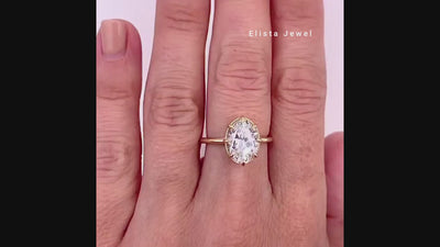 Oval Cut Solitaire Engagement Ring