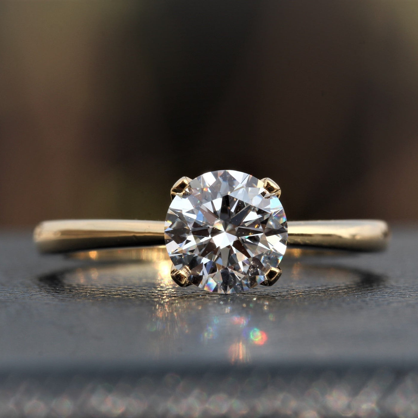 Round Cut Solitaire Engagement Ring