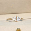 Trilliant Cut Two Stone Engagement Ring
