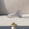 Emerald Cut Accent Art Deco Ring