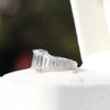 Emerald Cut Accent Art Deco Ring