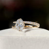 Oval Cut Bypass Engagement Ring