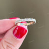 Baguette Cut Full Eternity Wedding Lab Grown Diamond Band - Alternative View