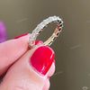 Baguette Cut Full Eternity Wedding Lab Grown Diamond Band - Perspective View