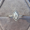 Marquise Cut Accent Engagement Ring
