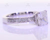Cushion Cut Channel Set Engagement Ring