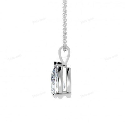 Pear Cut Solitaire Chain Pendant