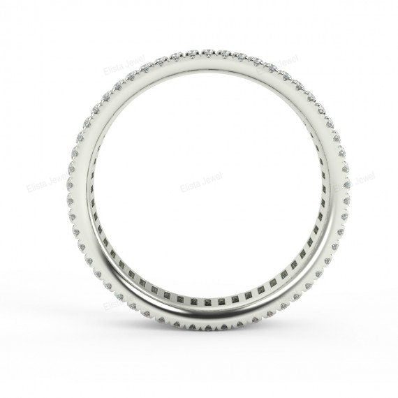 Round & Baguette Cut Full Eternity Band