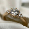 Round Accent Engagement Ring