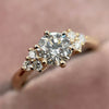 Round Accent Engagement Ring