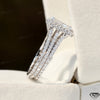 Radiant Cut Halo Engagement Lab Grown Diamond Ring in Platinum - Top View