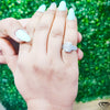 Radiant Cut Halo Engagement Lab Grown Diamond Ring - Lifestyle View
