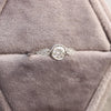 Round Cut Accent Bezel Wedding Lab Grown Diamond Ring - Ring on Hand View