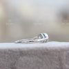 Round Cut Accent Bezel Wedding Lab Grown Diamond Ring - Detail View