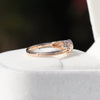Round Cut Bezel Vintage Wedding Lab Grown Diamond Ring - Perspective View