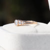 Round Cut Bezel Vintage Wedding Lab Grown Diamond Ring - Close-up View