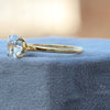 Round Cut Solitaire Engagement Lab Grown Diamond Ring - Detail View