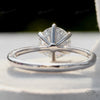 Round Cut Solitaire Engagement Lab Grown Diamond Ring - Profile View