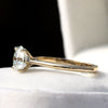 Round Cut Solitaire Engagement Lab Grown Diamond Ring - Detail View